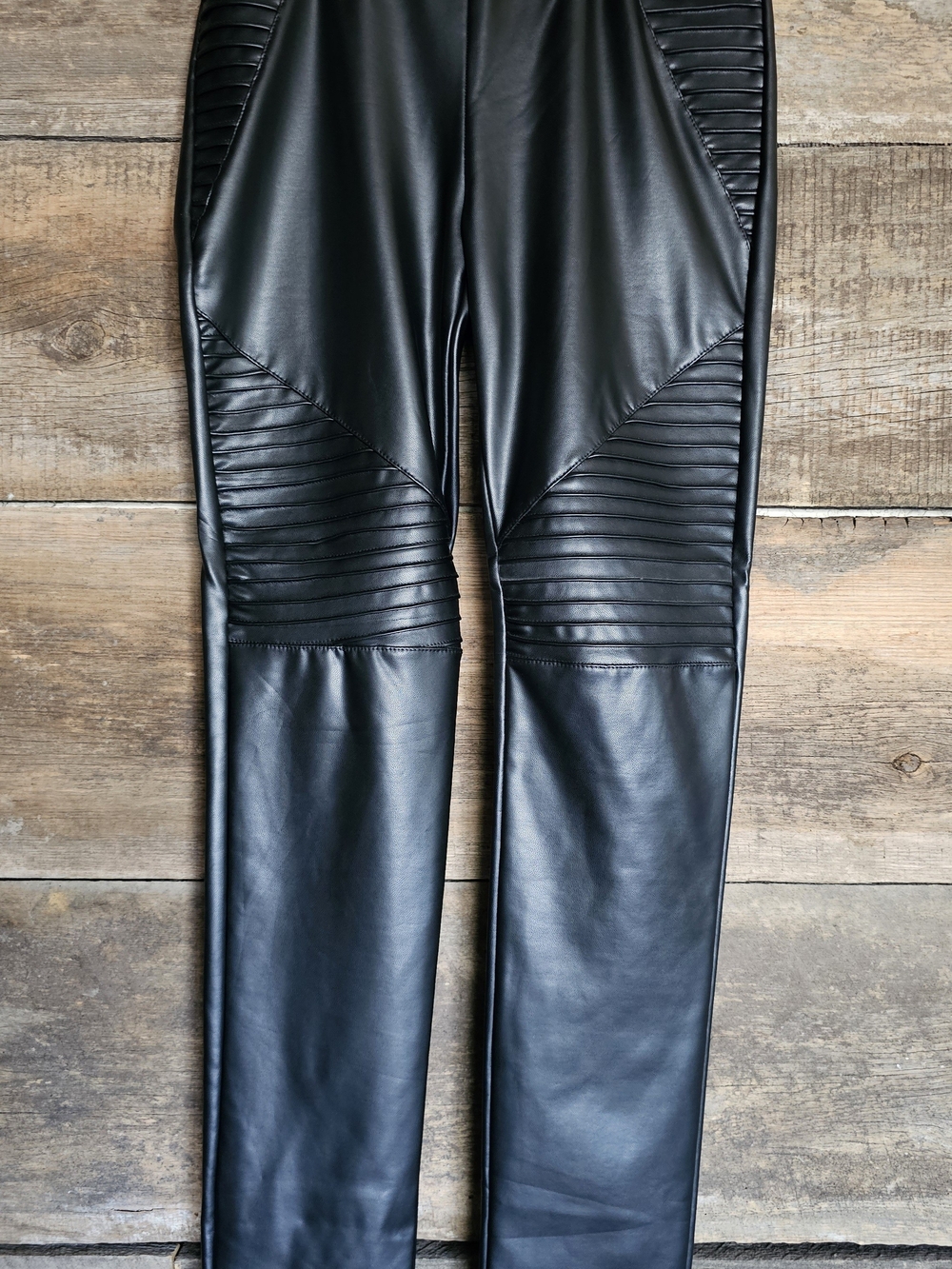 Women's Faux Leather Moto-style Leggings